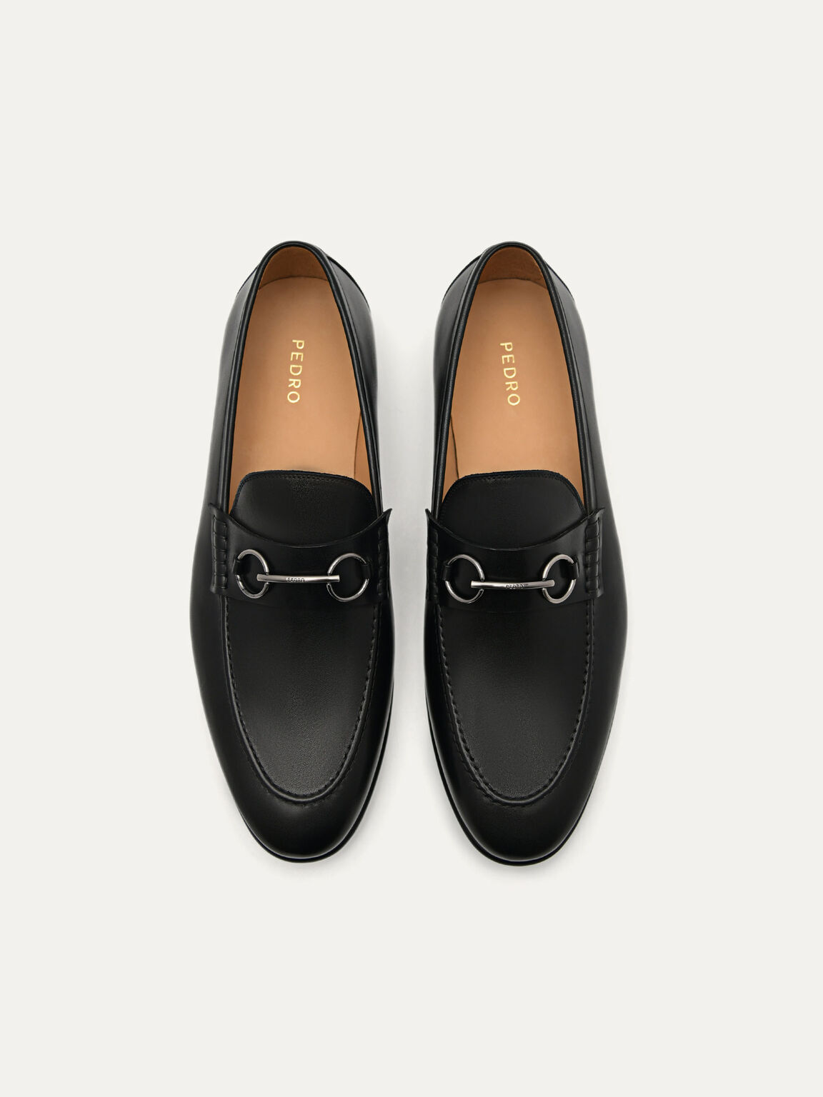 Gable Leather Loafers, Black