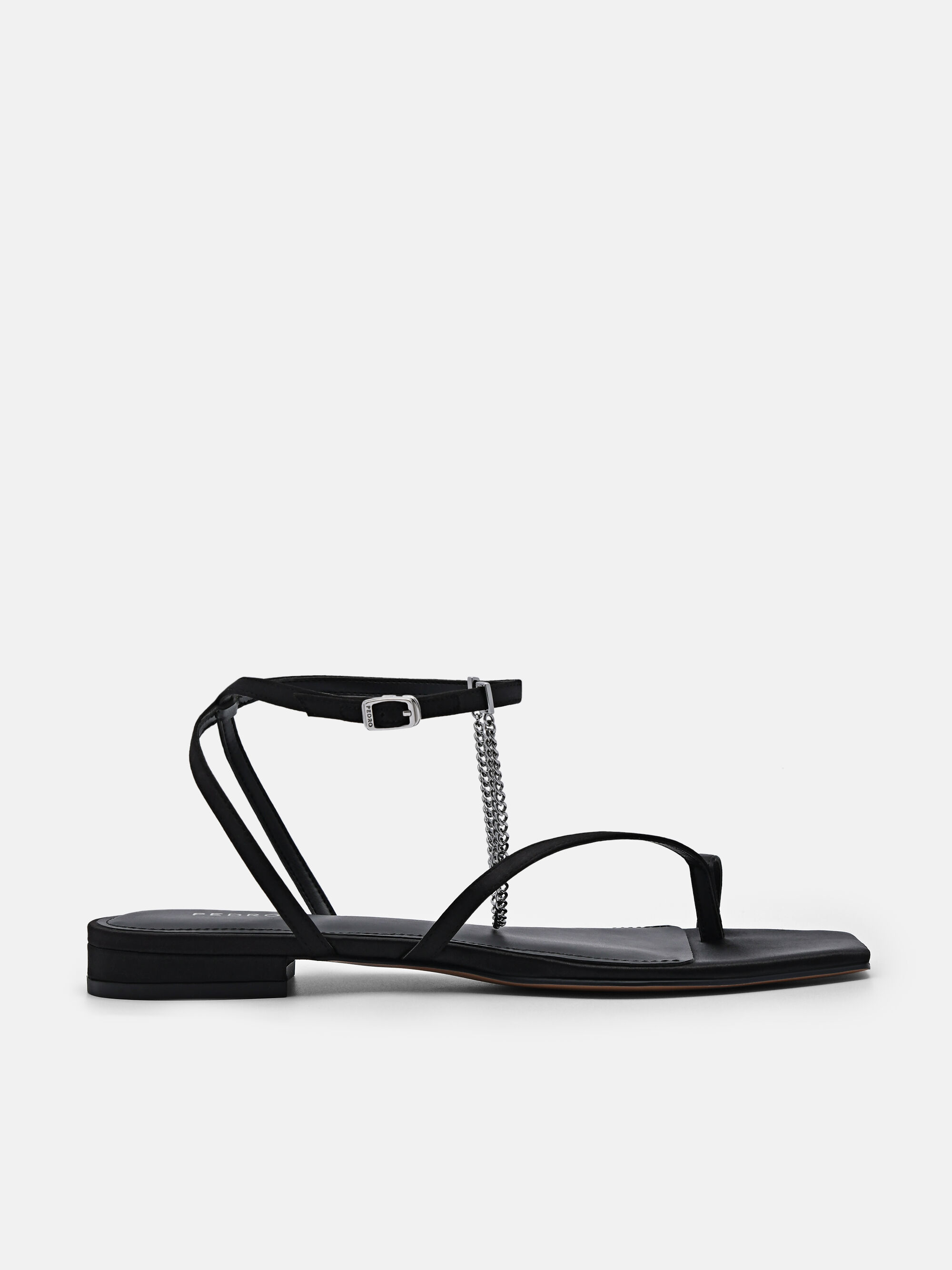 Phase Eight Leather Double Strap Flat Sandals, Cream at John Lewis &  Partners
