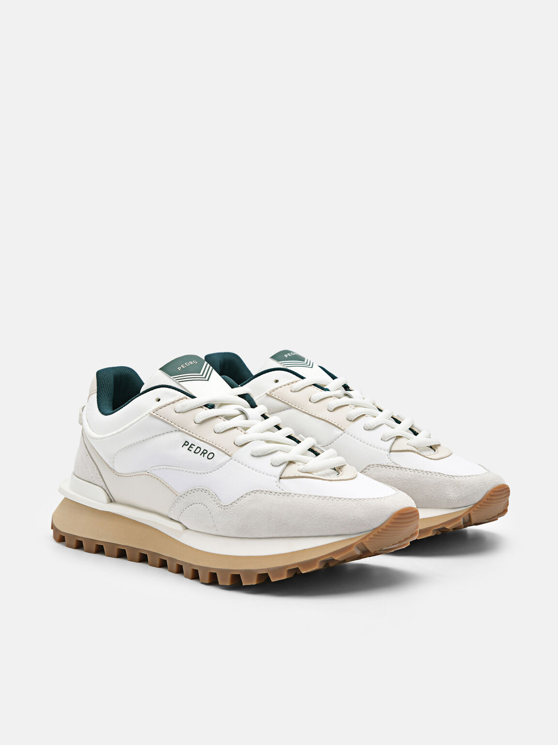 Stream Suede Sneakers, White