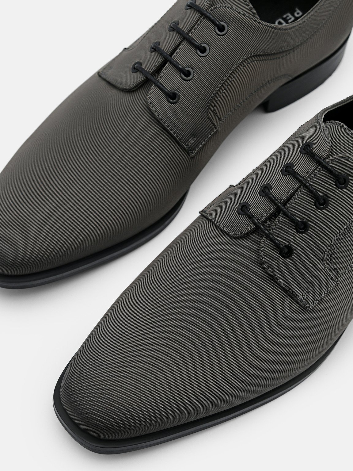 Nylon Derby Shoes, Dark Grey