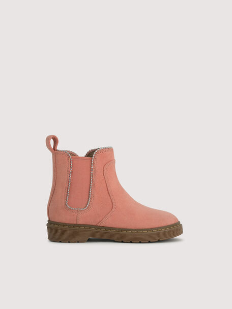 Chelsea Boots with Pearl Detailing, Coral, hi-res