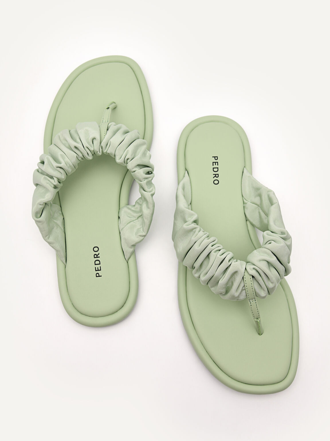 Crepe Sandals, Light Green