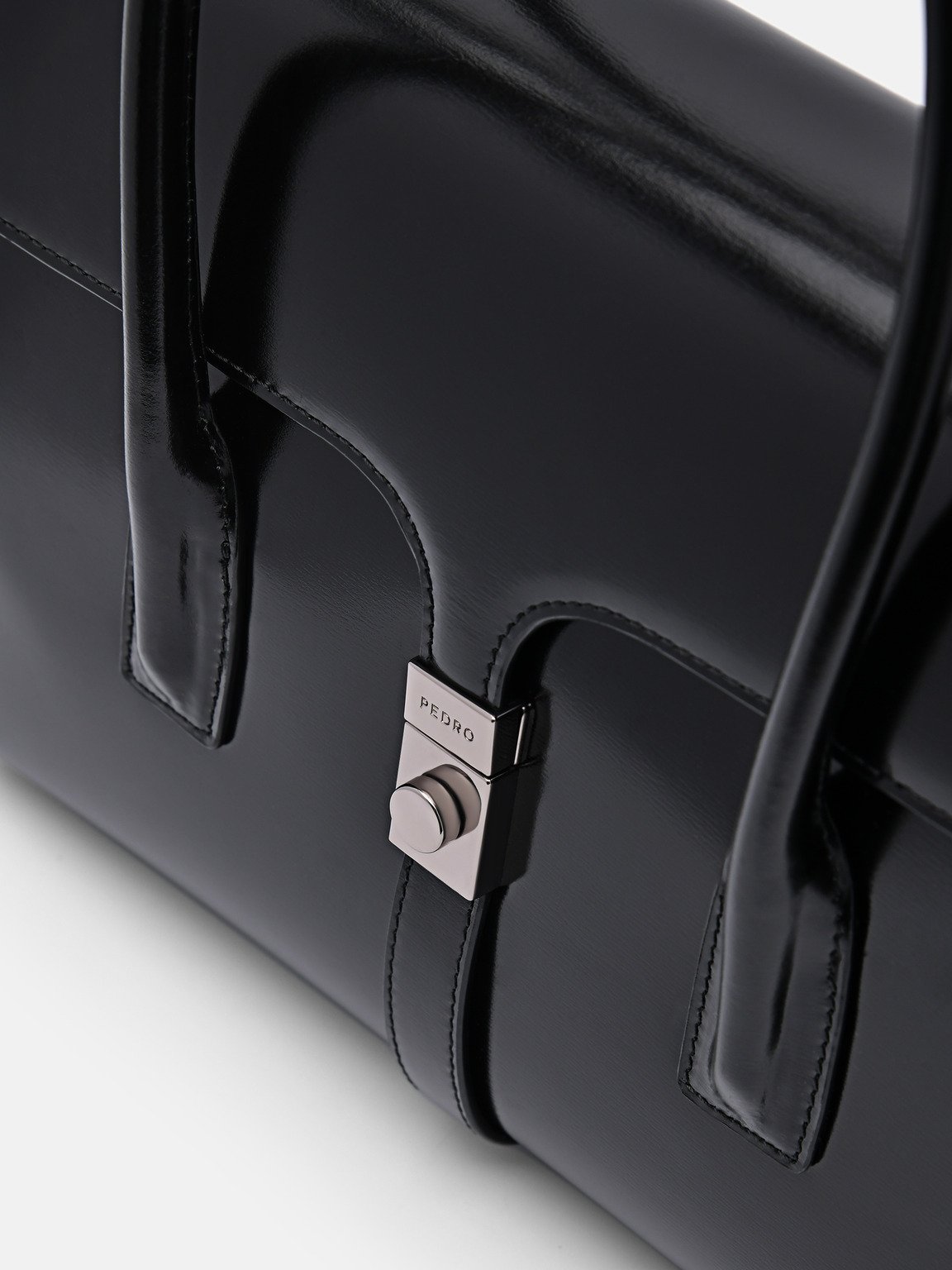 PEDRO Studio Farida Leather Handbag, Black