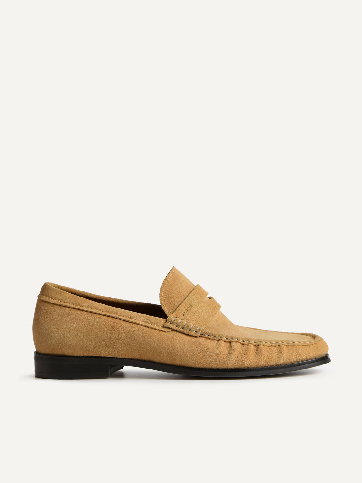 Suede Penny Moccasins, Sand