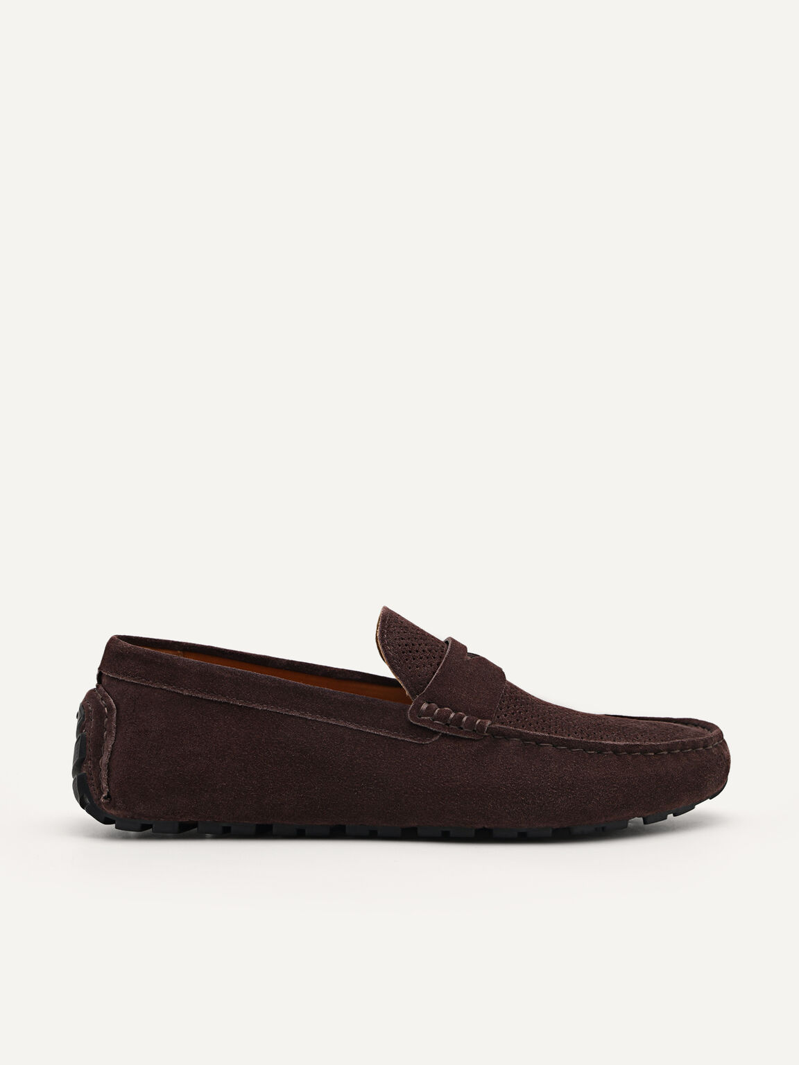 Leather Moccasin, Dark Brown