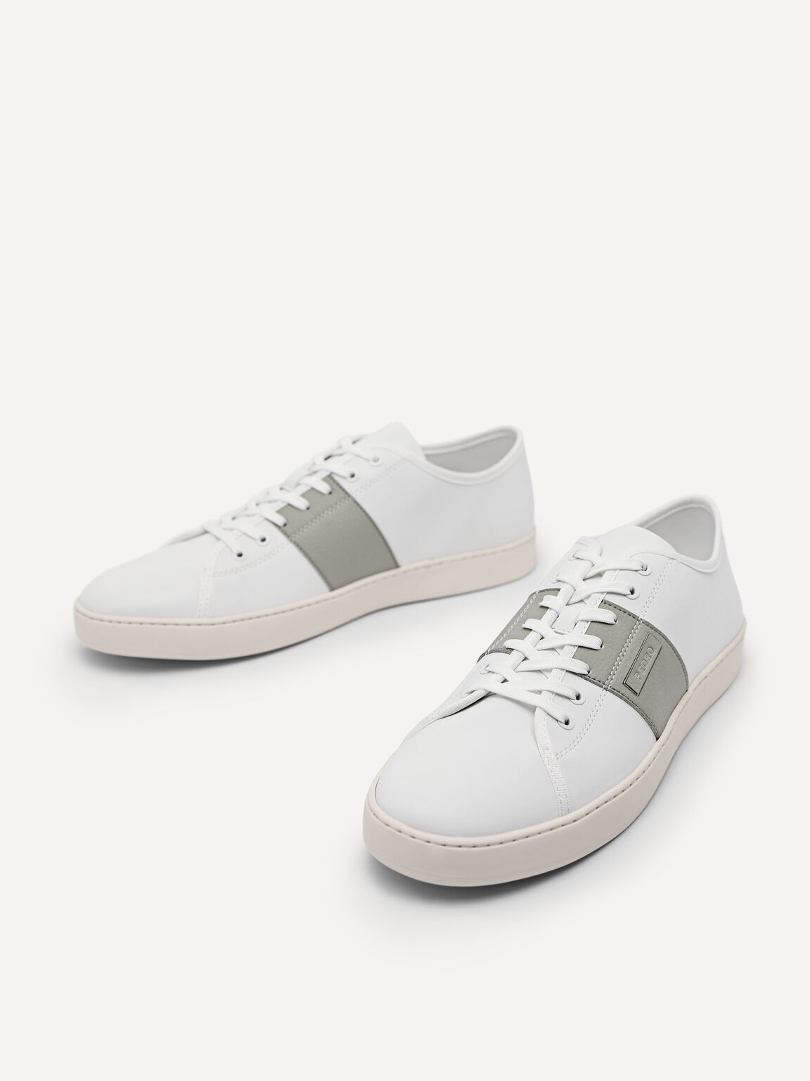 Lace-Up Sneakers, White