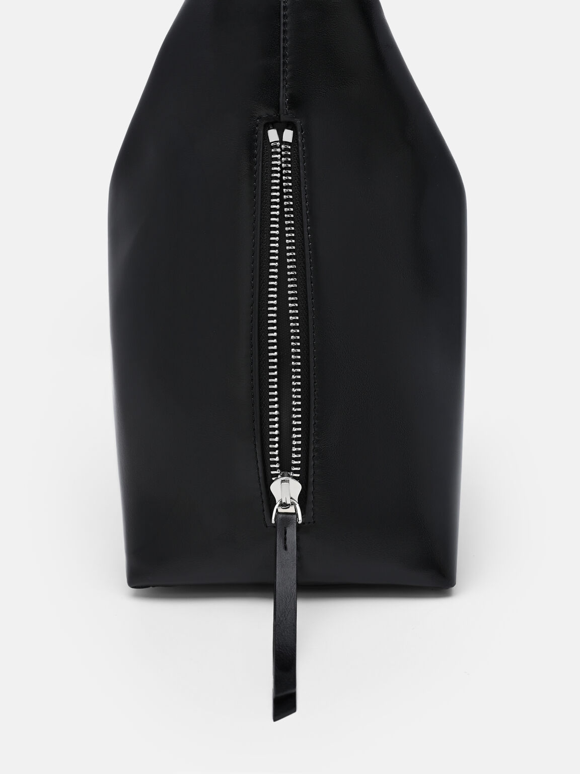 Reina Leather Hobo Bag, Black