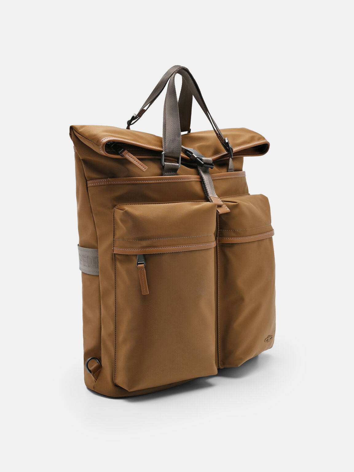 Icon Woven Backpack, Cognac