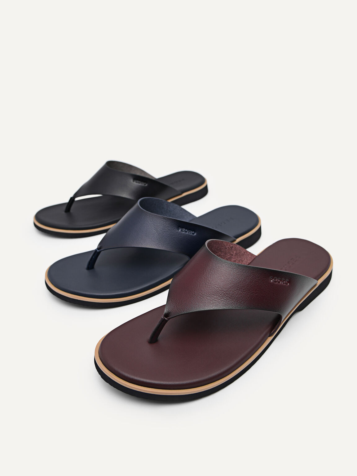 Thong Sandals, Mahogany