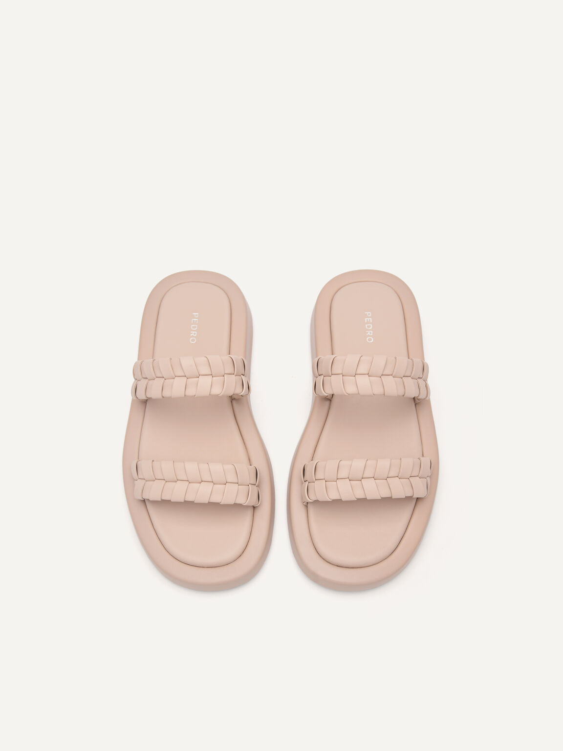 Palma Woven Sandals, Nude