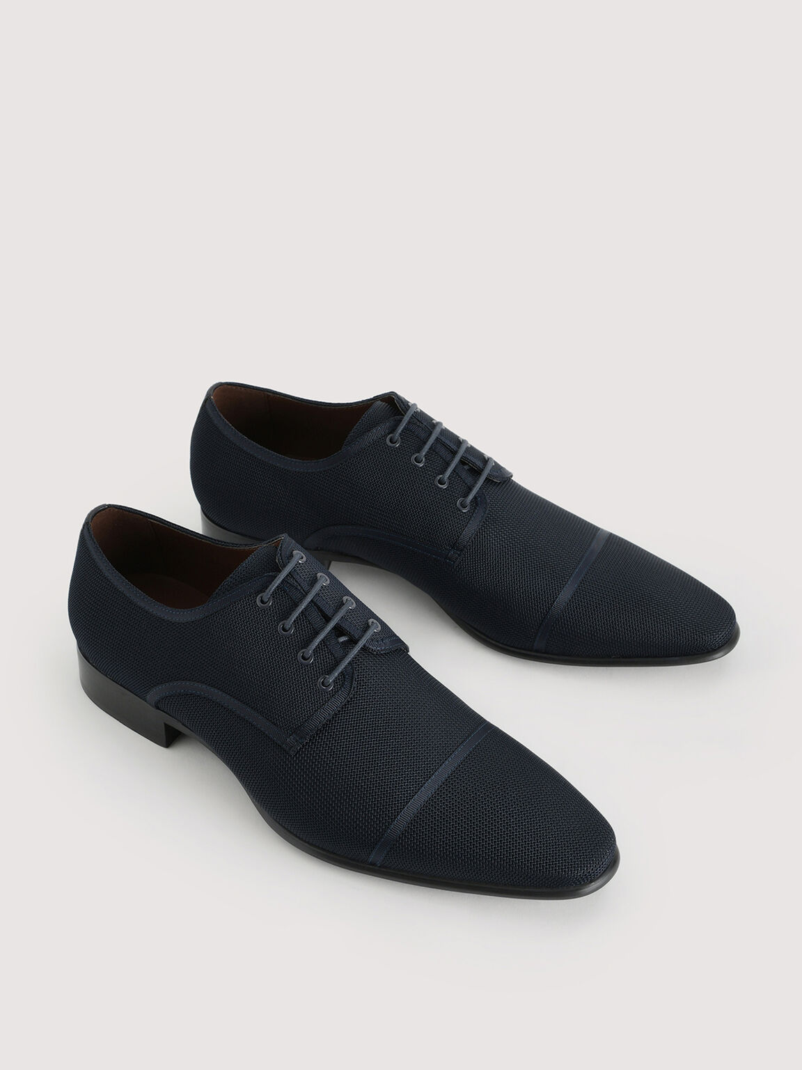 Mesh Derby Shoes, Navy