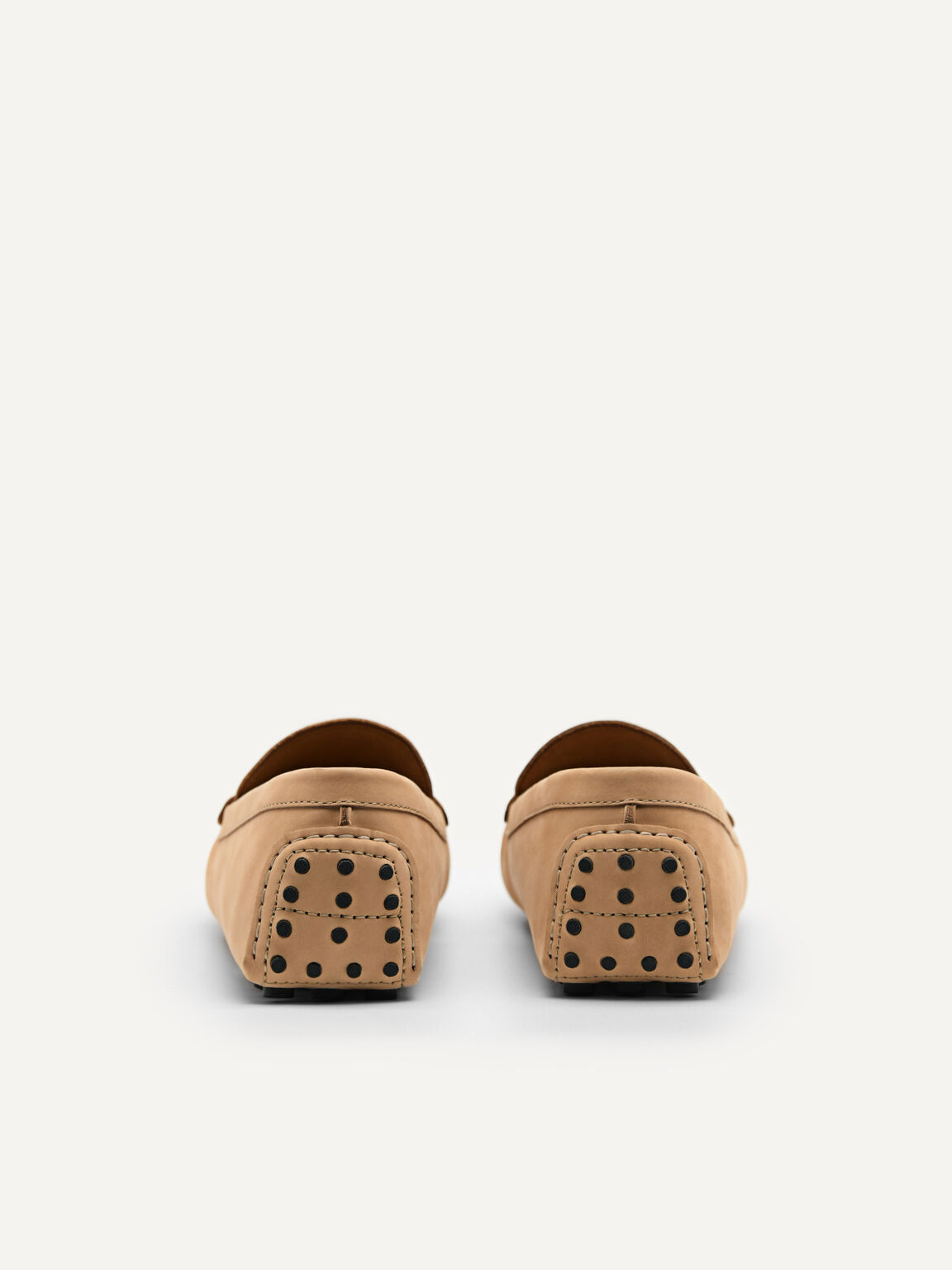 Leather Buckle Moccasins, Sand