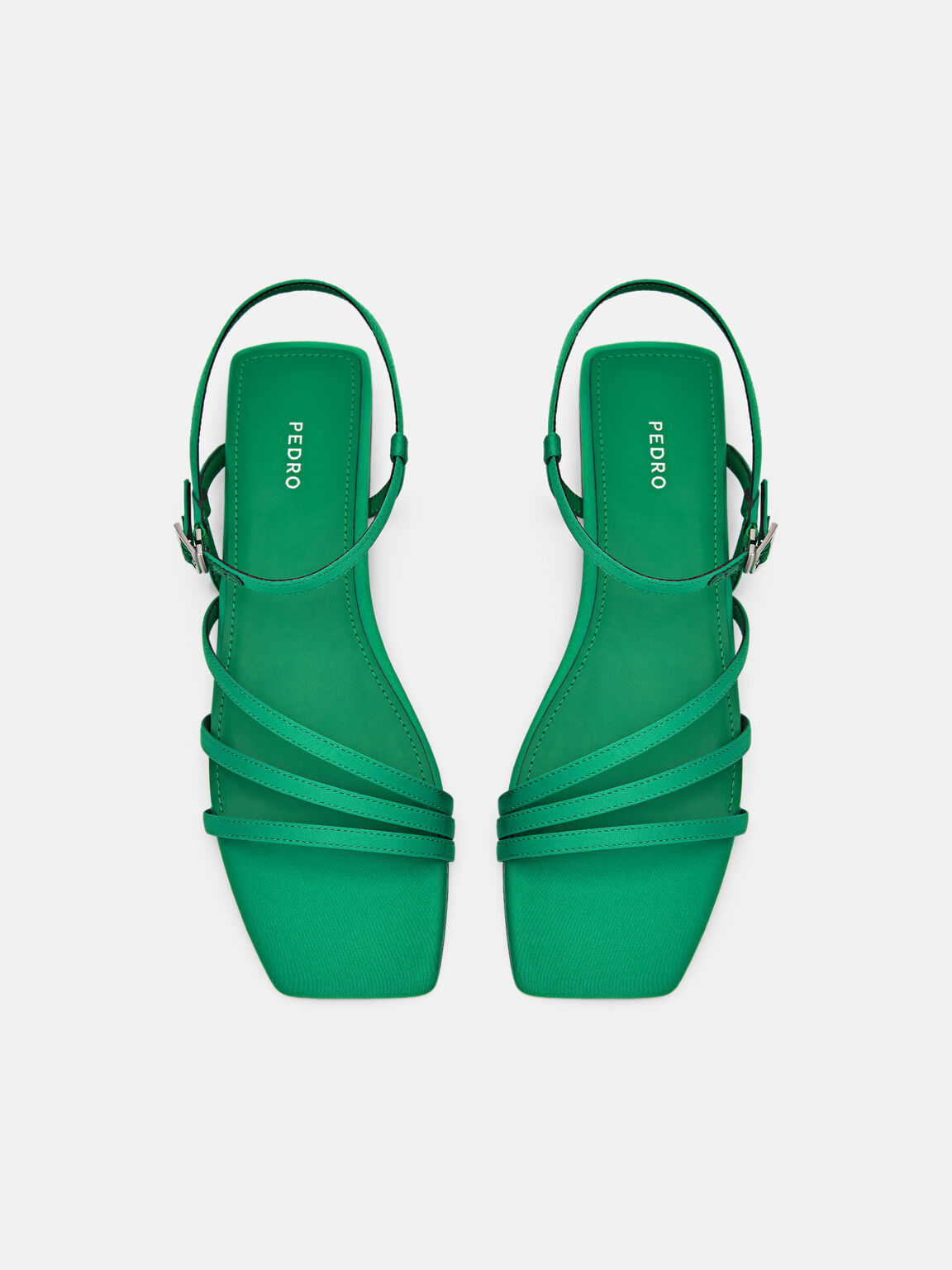 Peggy Ankle Strap Sandals, Green