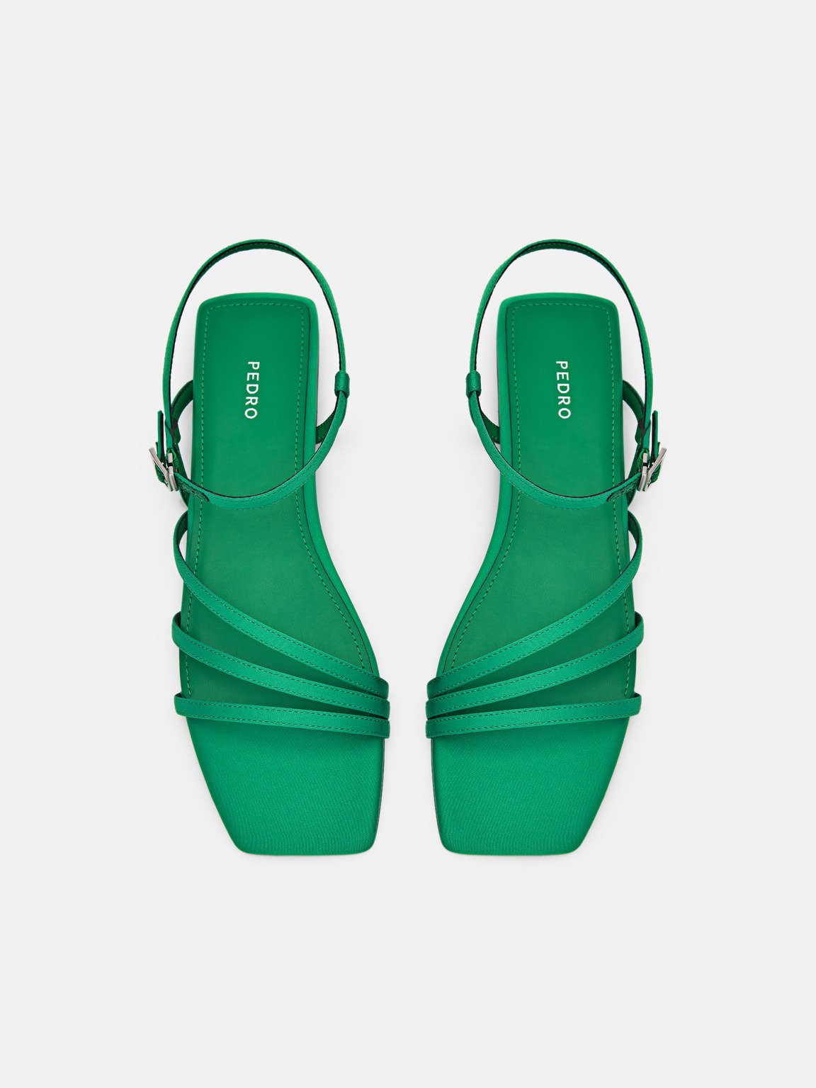 Peggy一字帶涼鞋, 绿色