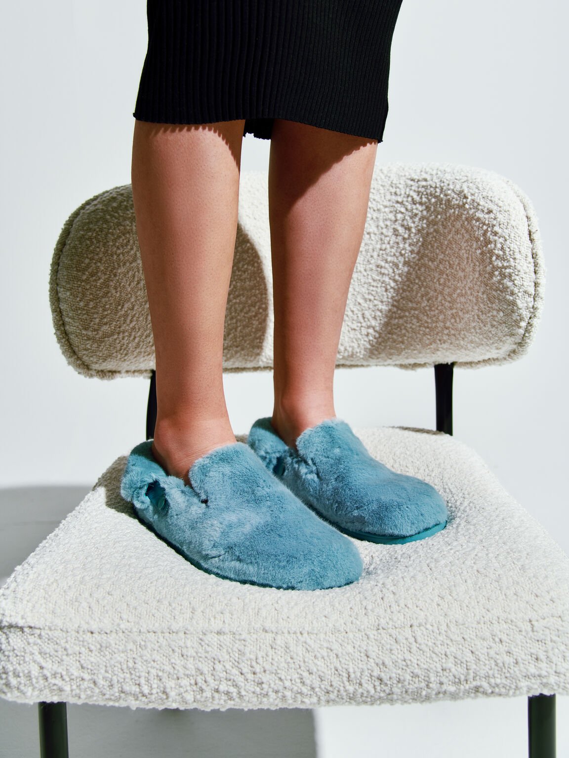 Valenok Mule with Adjustable Backstrap, Turquoise