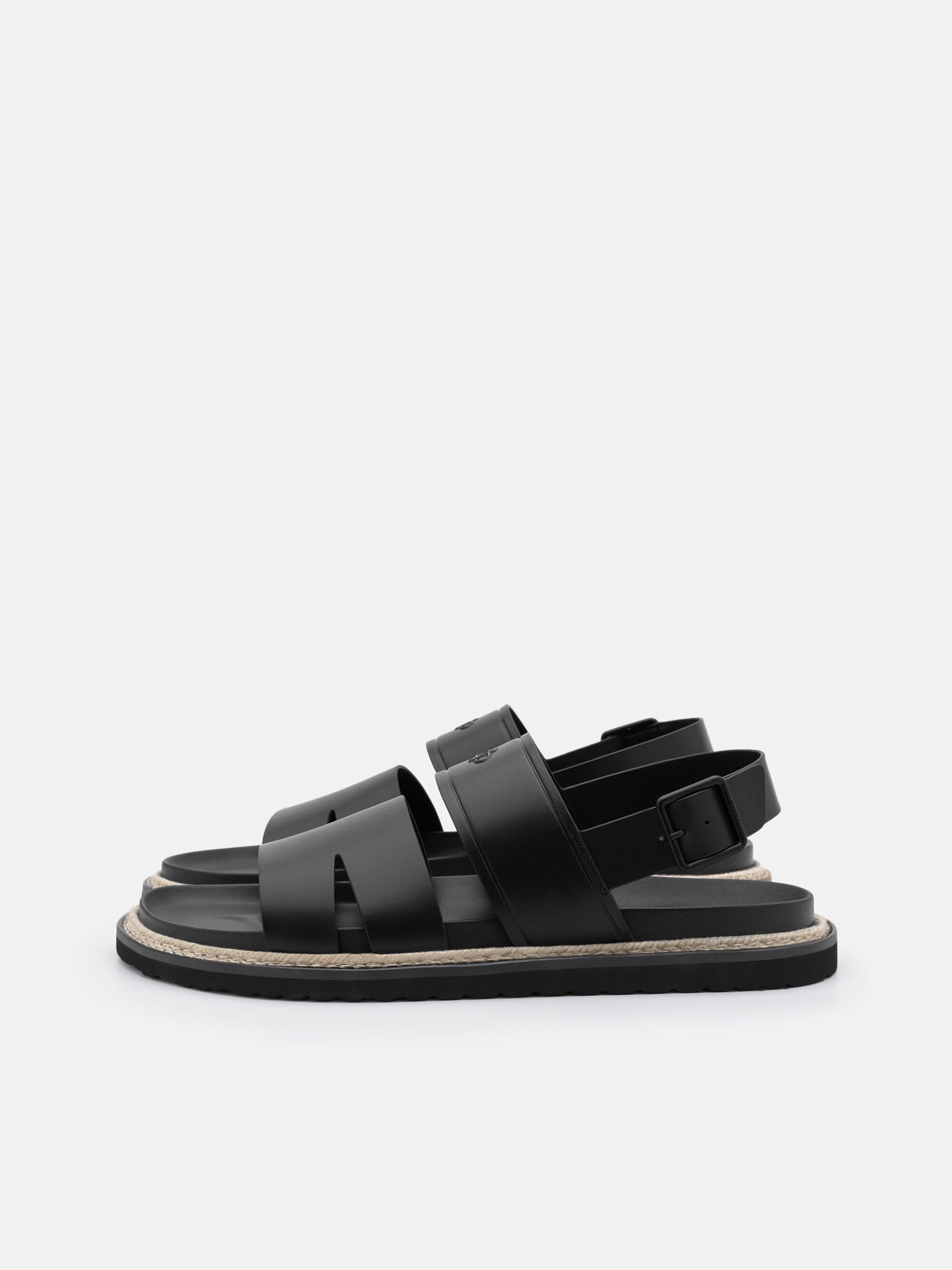 Black Cutler Backstrap Sandals - PEDRO US