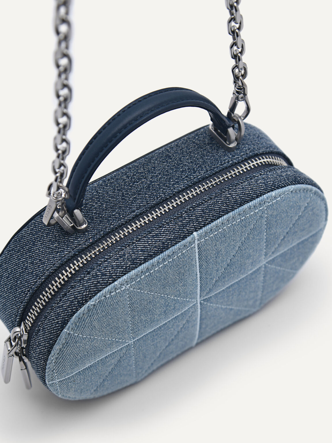 PEDRO Studio Cara Leather Mini Shoulder Bag in Pixel - Red