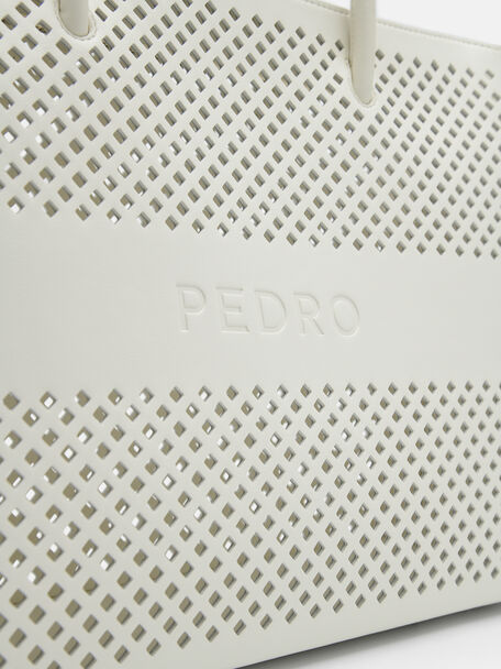 Kerri Tote Bag, Cream