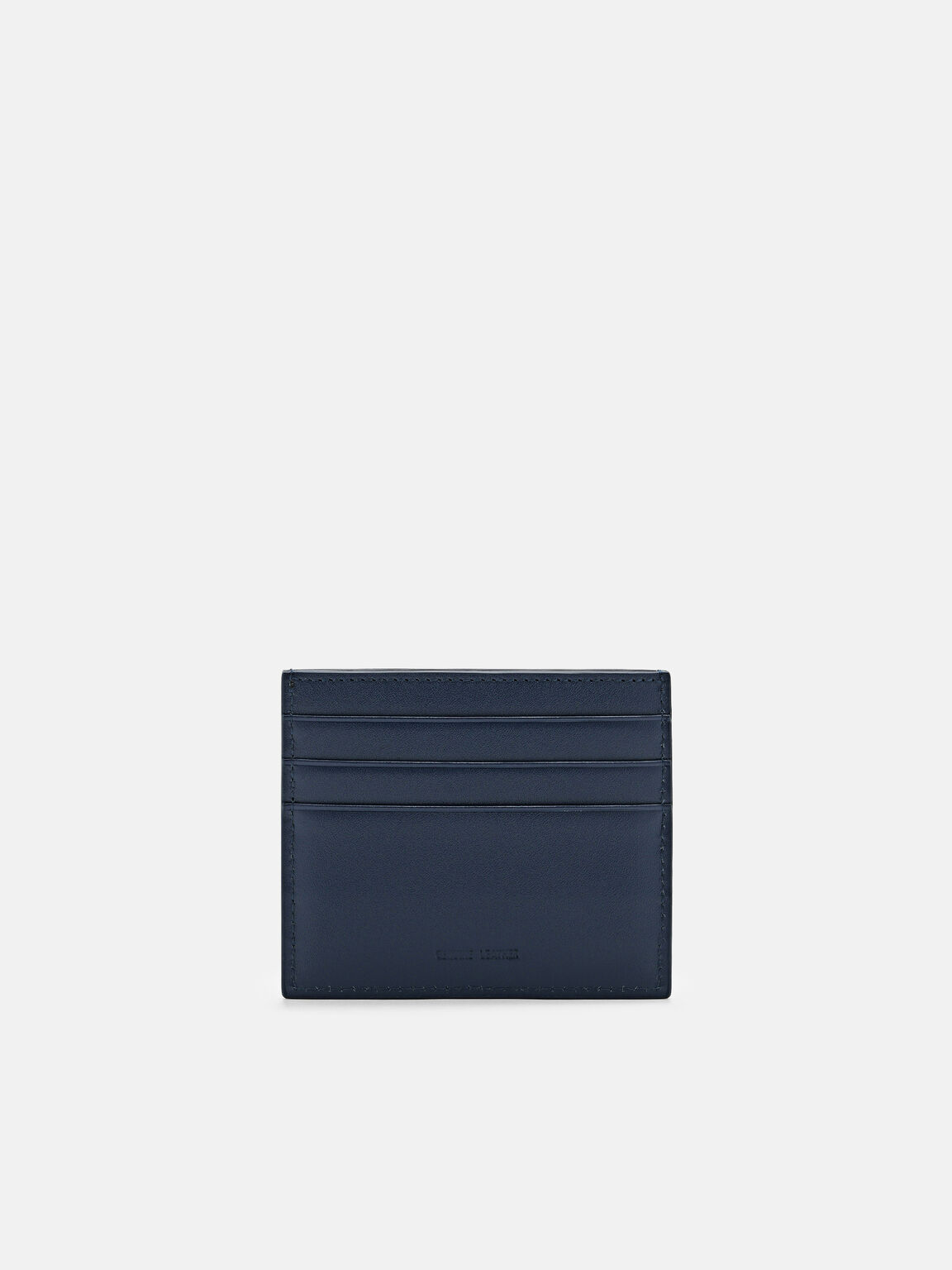PEDRO Icon Leather Card Holder, Navy