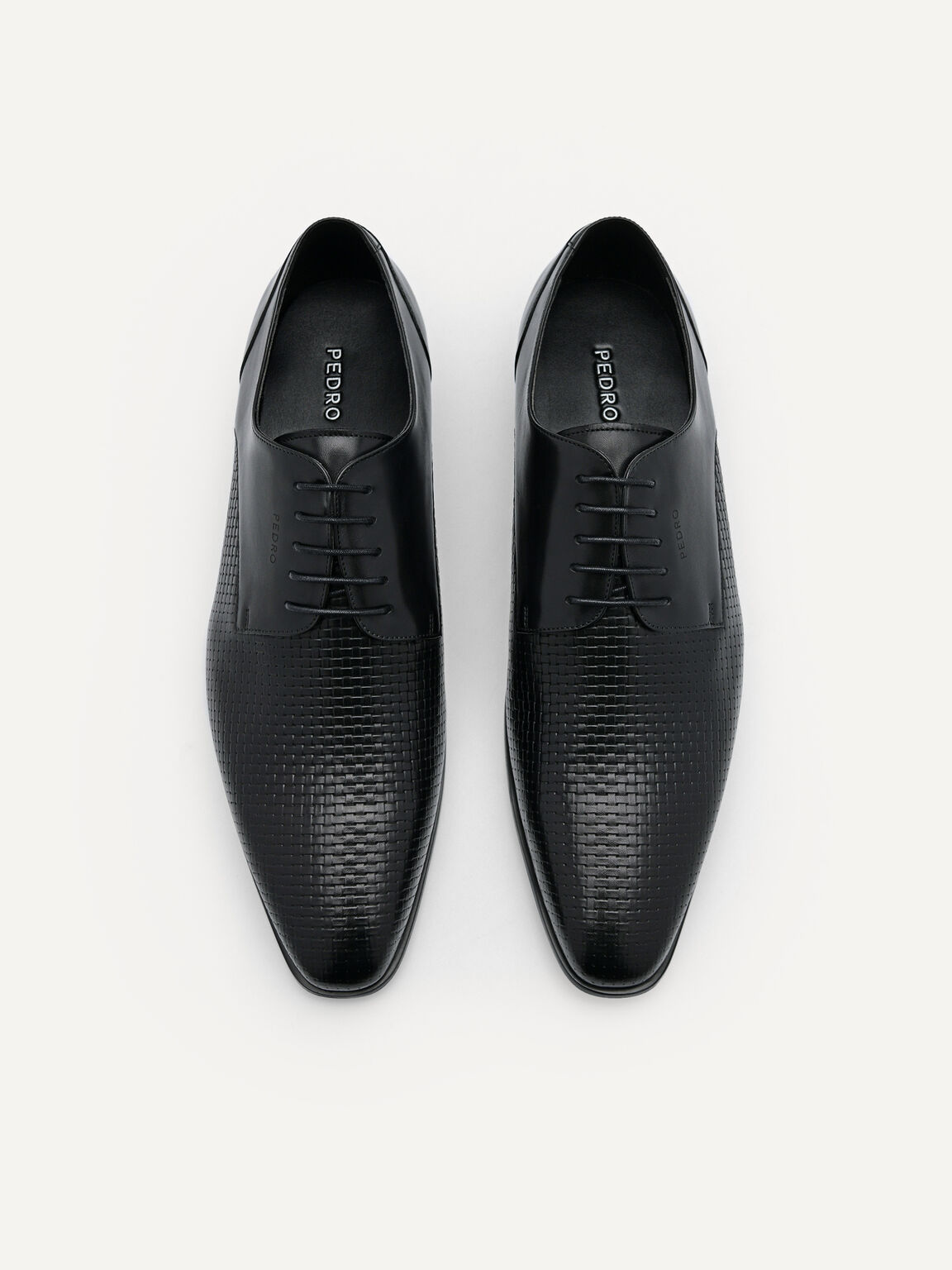 Brando Leather Derby Shoes, Black