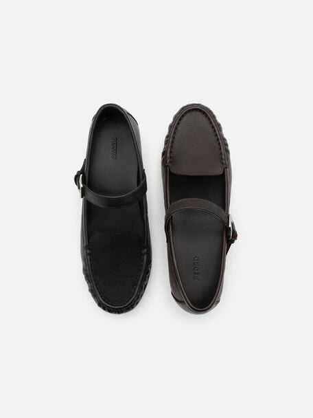Remy Leather Loafers, Dark Brown