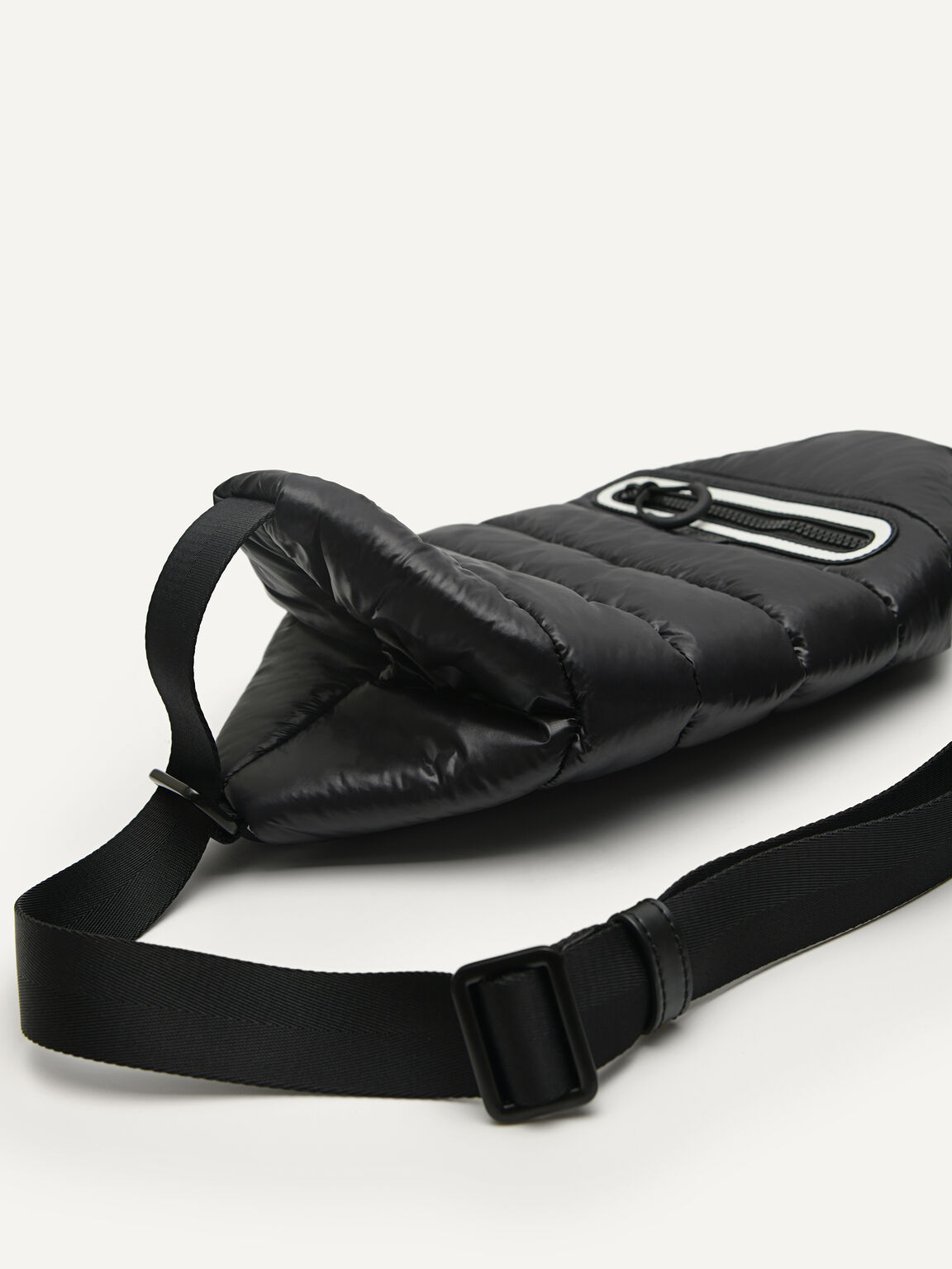Nylon Sports Bum Bag, Black