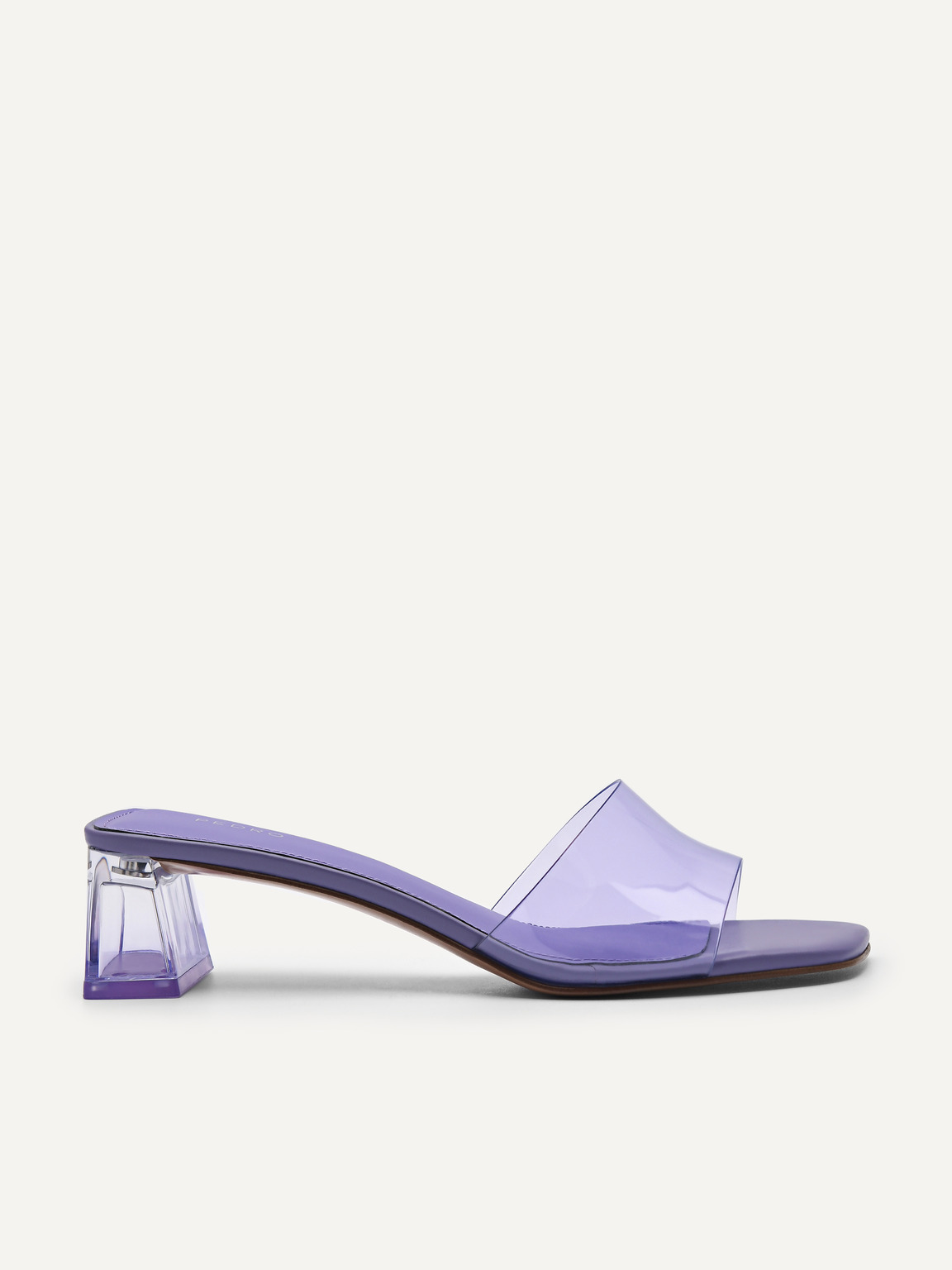 Megan高跟一腳蹬涼鞋, 紫羅蘭色