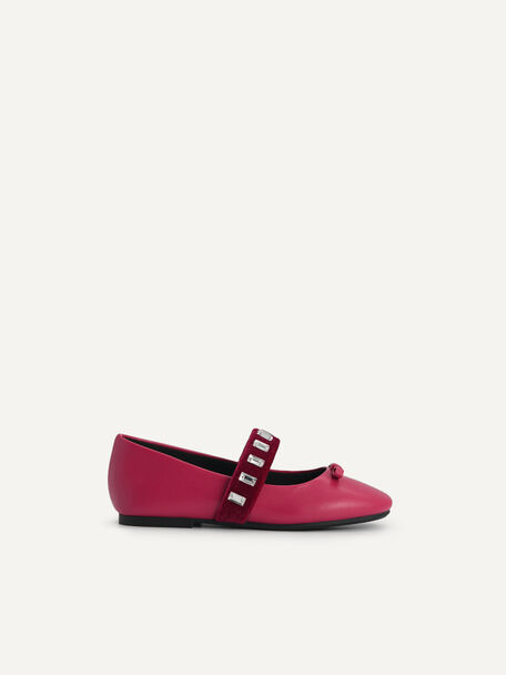 裝飾瑪麗珍鞋, 紫红色, hi-res