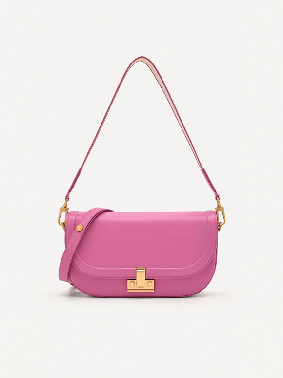 PEDRO Studio Millie Leather Shoulder Bag, Pink