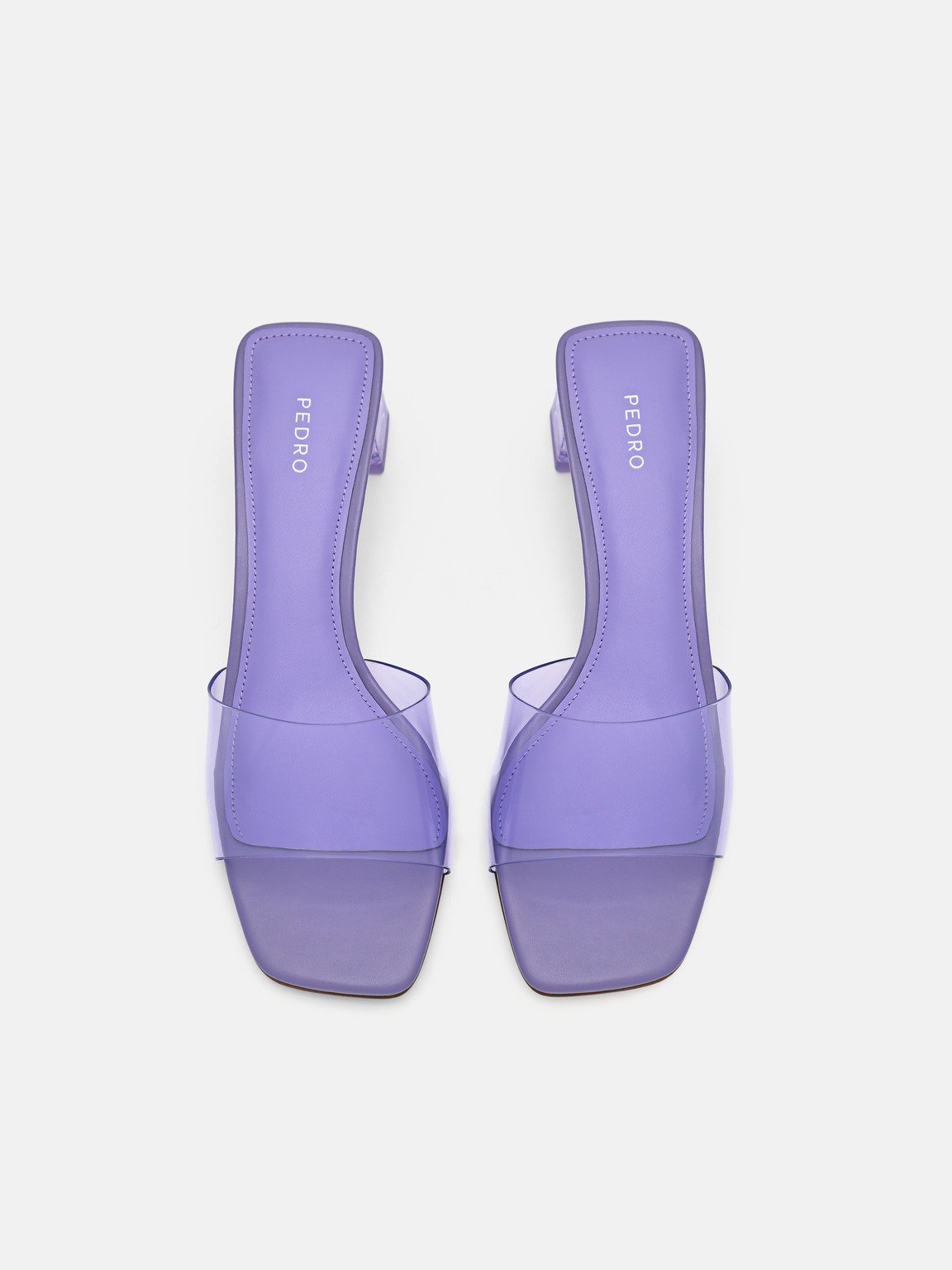 Megan高跟一腳蹬涼鞋, 紫羅蘭色