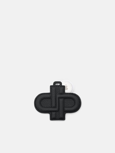 PEDRO Circular AirTag Bag Charm, Black Tumble