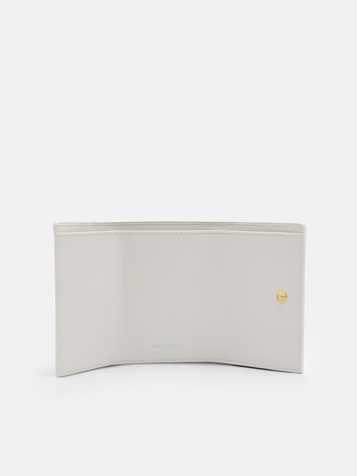 PEDRO Studio Leather Tri-Fold Wallet, Chalk