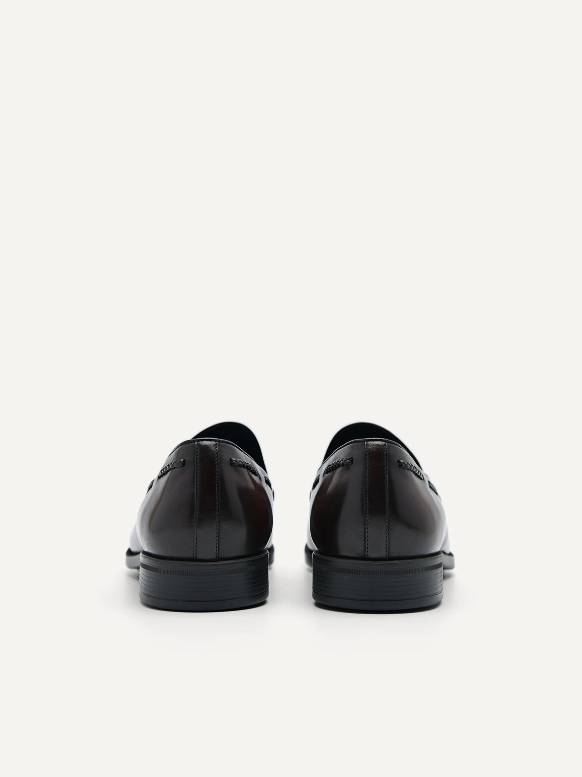 Monk Leather Loafers, Dark Brown