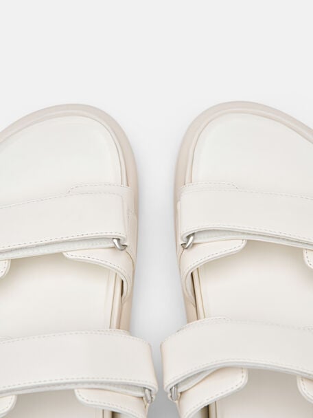 Velcro Slip-On Sandals, Chalk