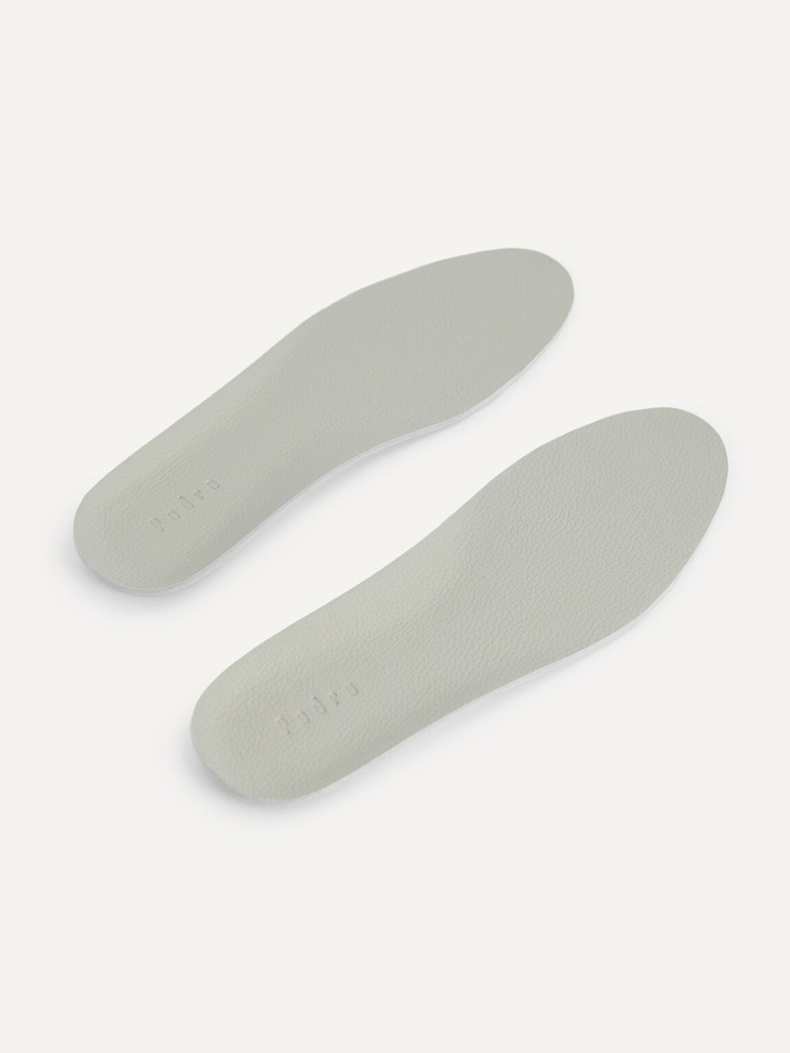 Sports Cushion Leather Insole, Light Grey