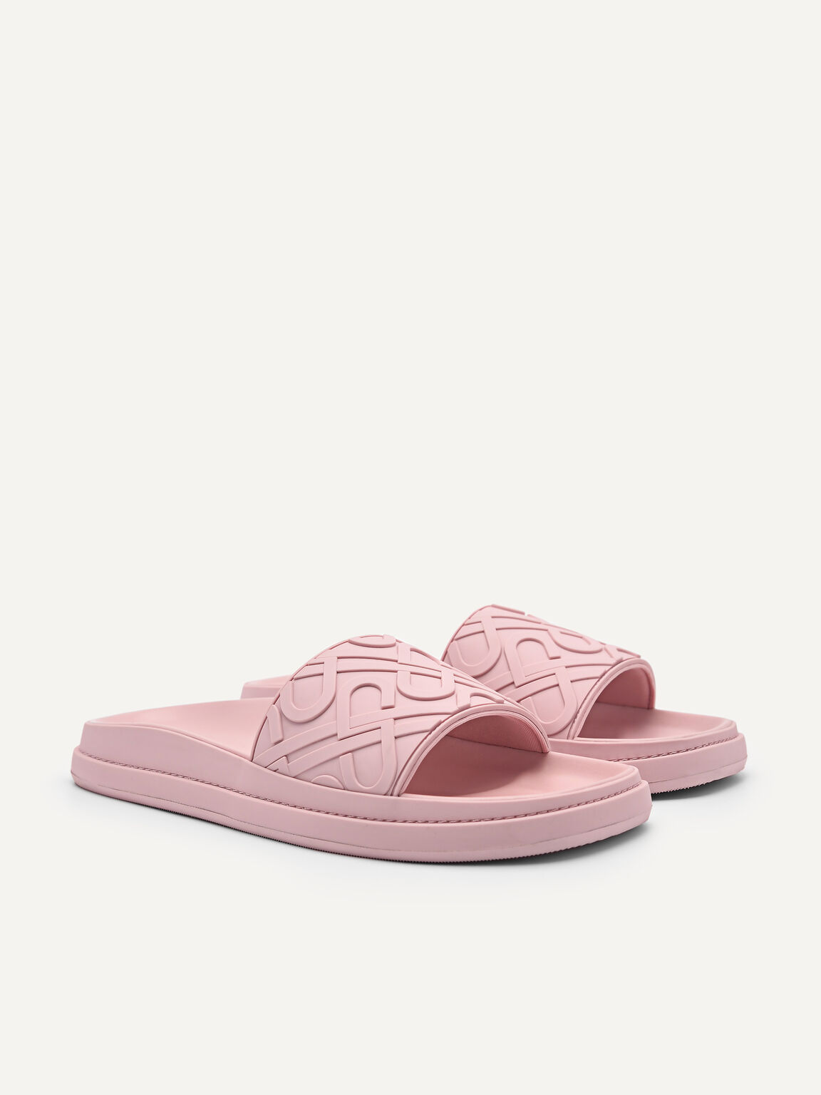 PEDRO標誌壓紋拖鞋, 粉色