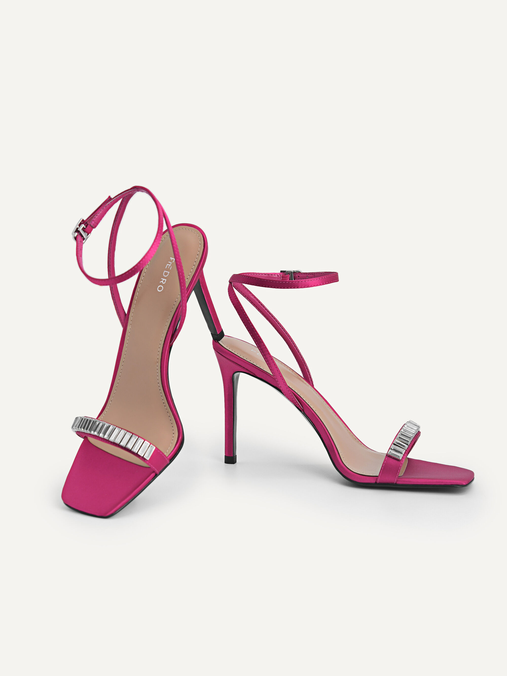 fuchsia sandals heels