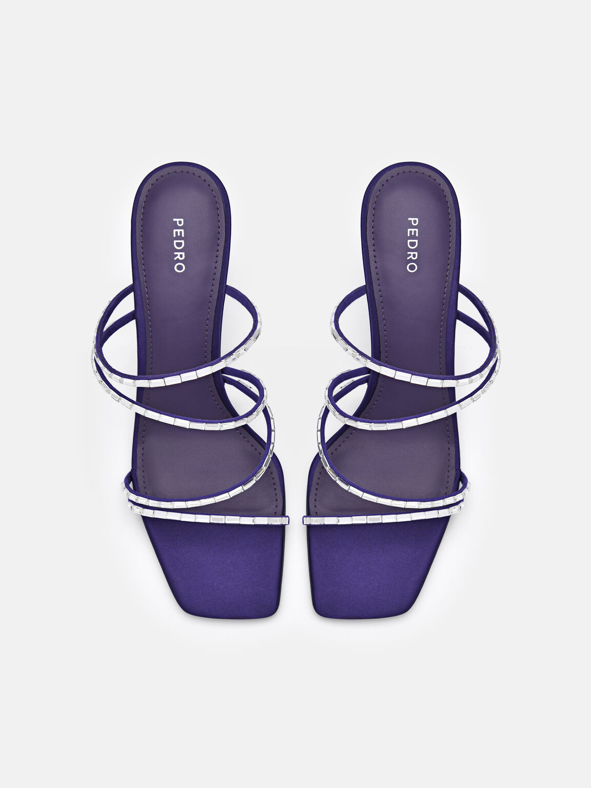 Savannah Heel Sandals, Dark Purple