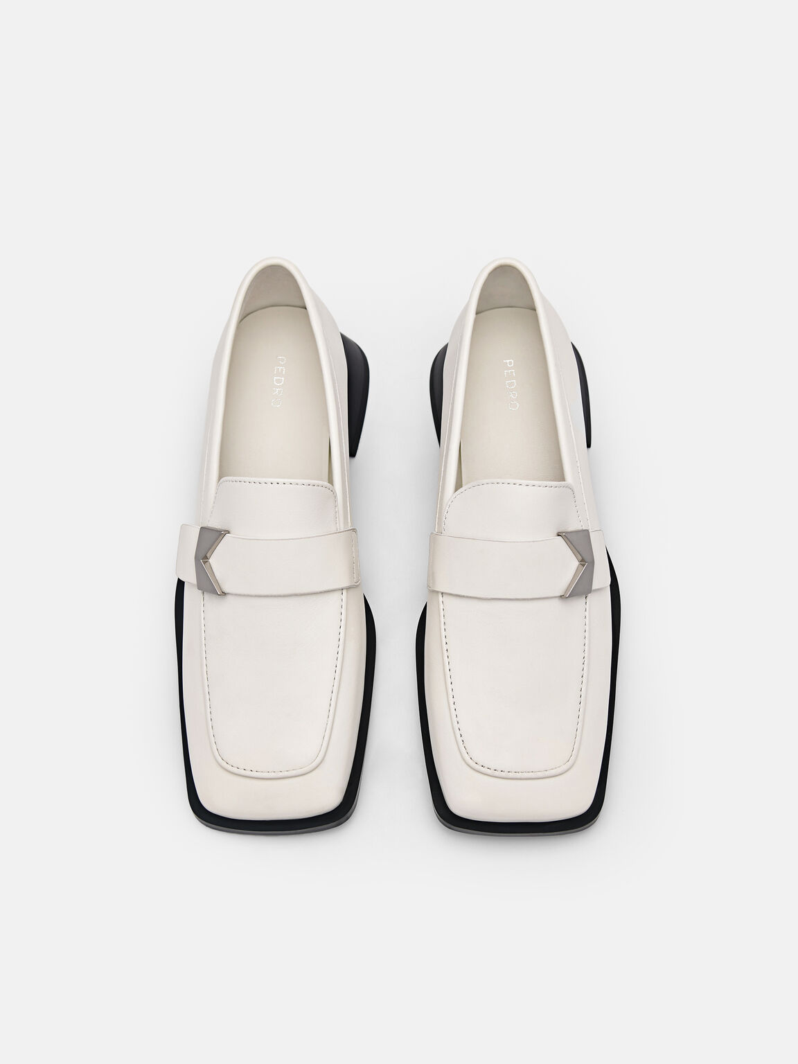 Marion Leather Loafers, White