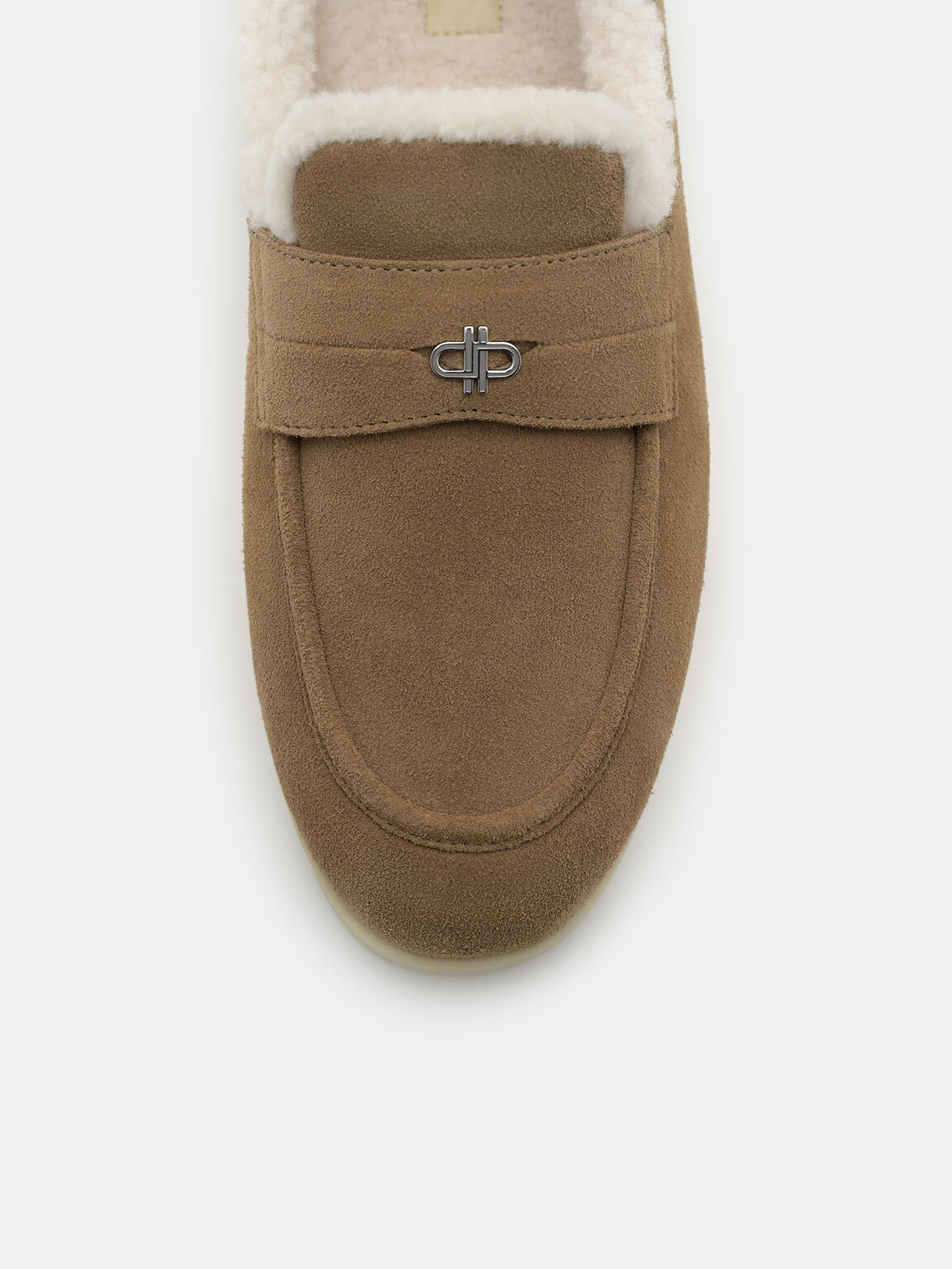 Roam Suede Loafers, Beige Fur