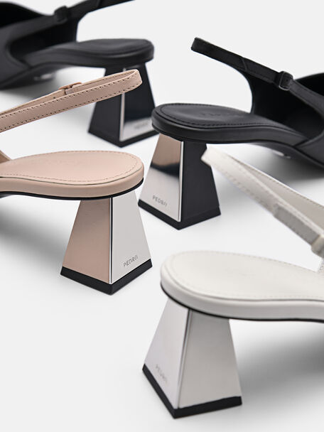 PEDRO Studio Aly Leather Pumps, Nude