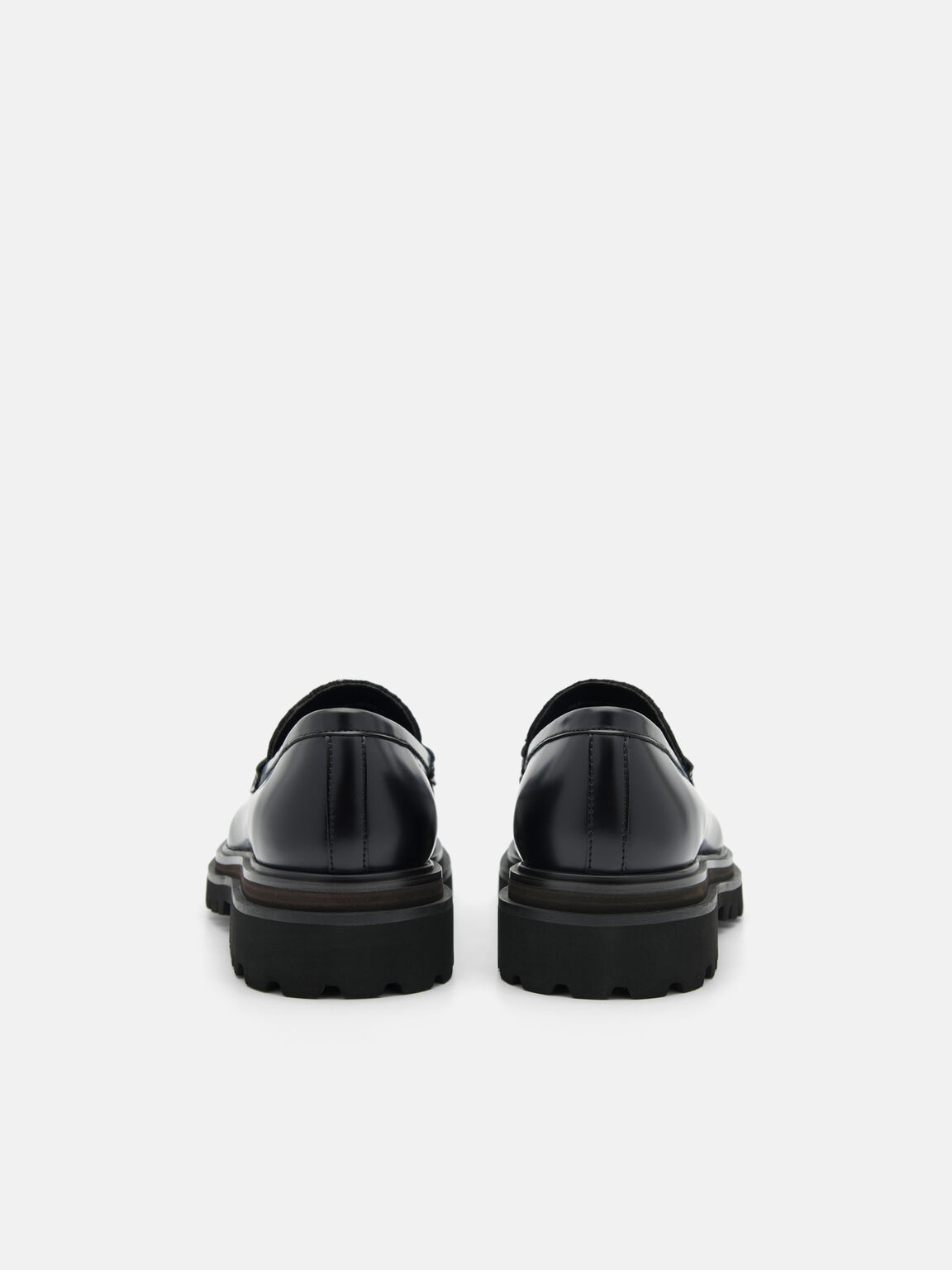 PEDRO Icon Leather Loafers, Black