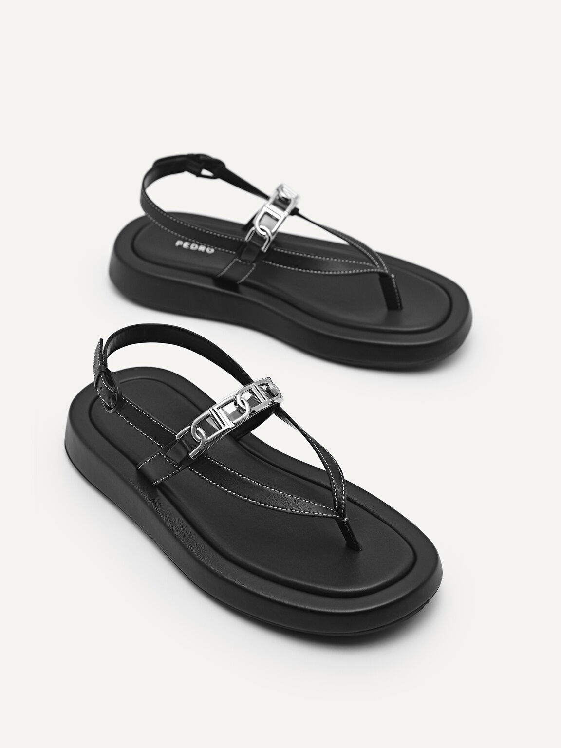 PEDRO Icon Sandals, Black
