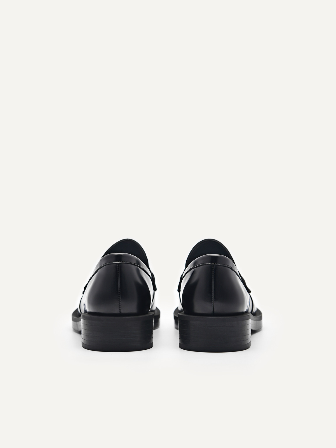 PEDRO Icon Leather Loafers, Black