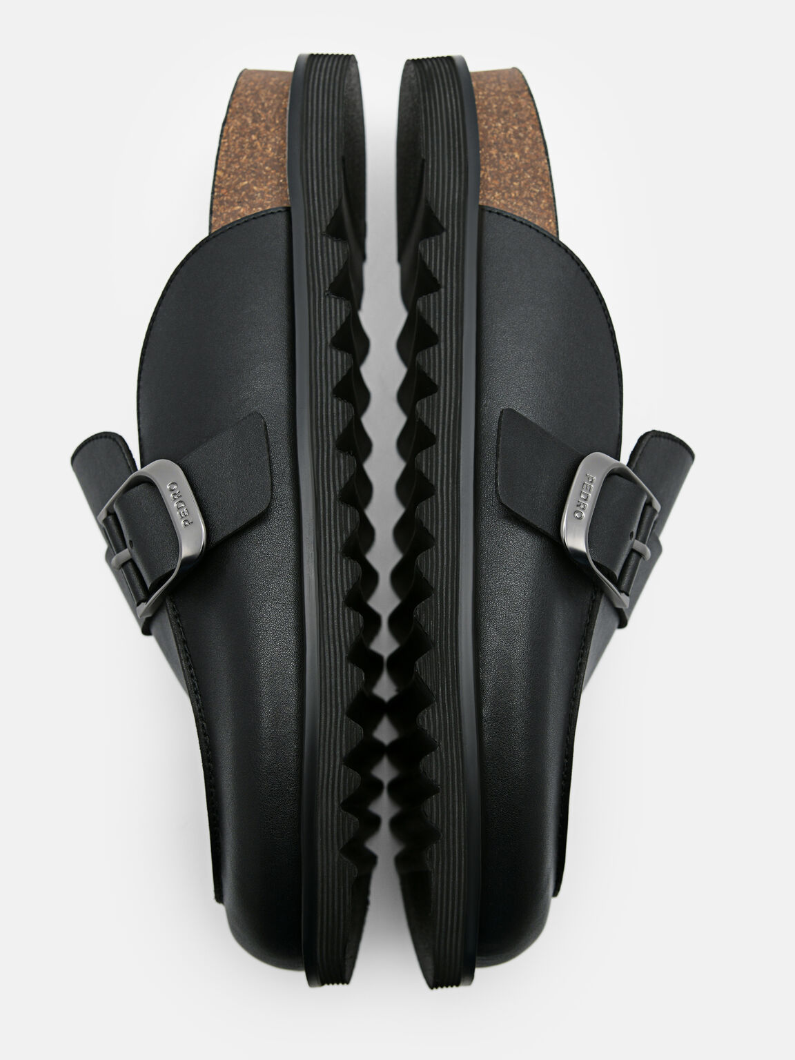Helix Slip-On Sandals, Black