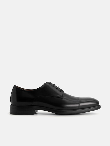Altitude Leather Toe Derby Shoes, Black