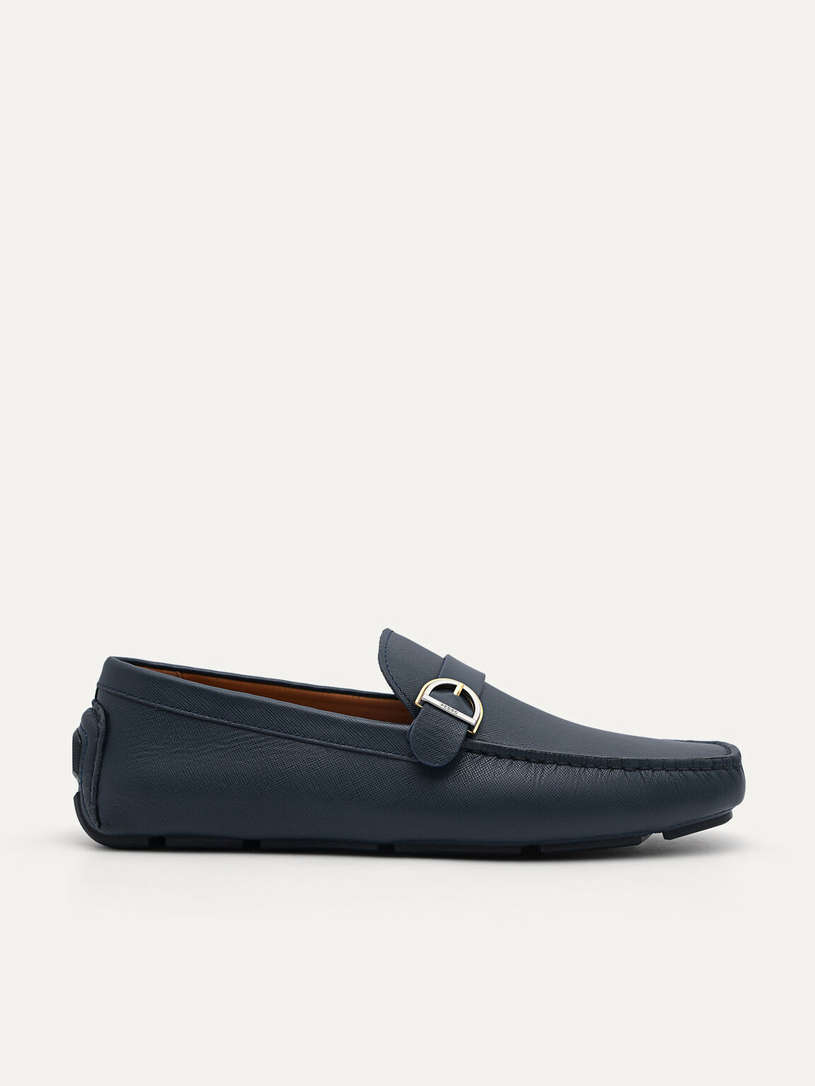 Dillon Leather Moccasins, Navy