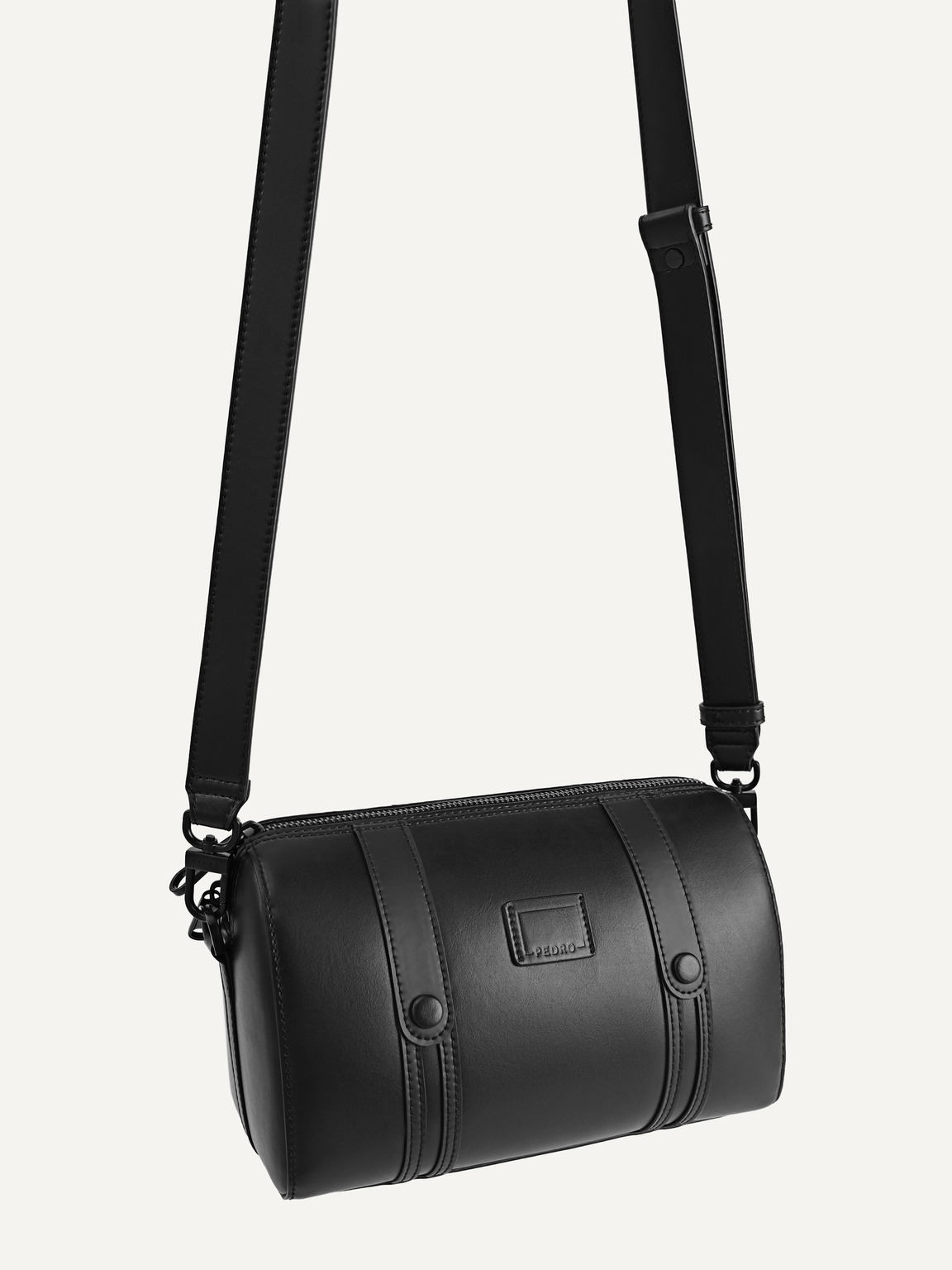 Monochrome Crossbody Bag, Black