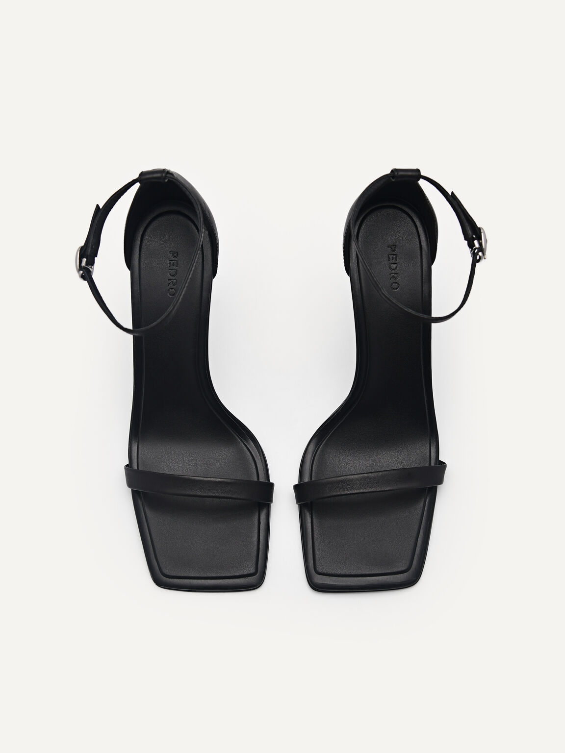 PEDRO Studio Donna Leather Heels, Black