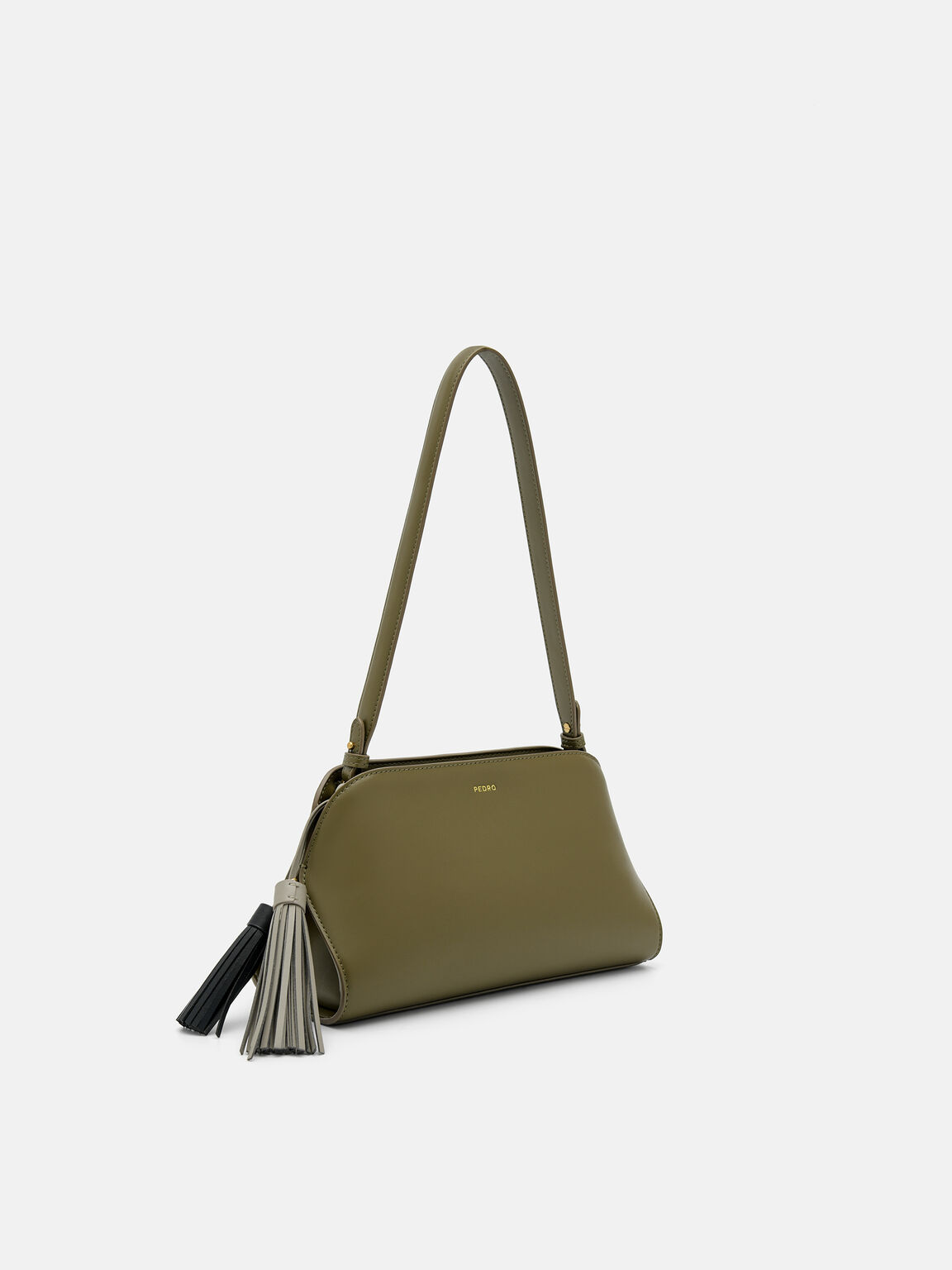 Tassel Shoulder Bag, Military Green